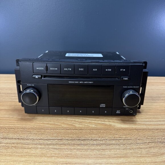 OEM Chrysler AM FM Audio Car Stereo Radio P05091195AC Dodge Jeep MP3 CD - Picture 1 of 7